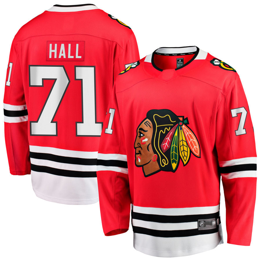 Custom #71 Red CHI Hockey Shirt Top