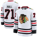 Custom #71 White CHI Hockey Shirt Top