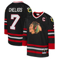 Custom #7 Black 1997 CHI Hockey Shirt Top