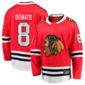 Custom #8 Red CHI Hockey Shirt Top