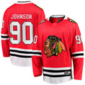 Custom #90 Red CHI Hockey Shirt Top