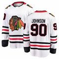 Custom #90 White CHI Hockey Shirt Top