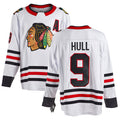 Custom #9 White CHI Hockey Shirt Top