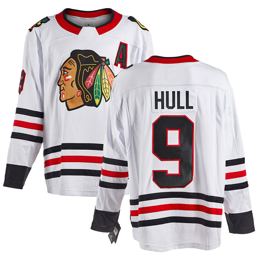 Custom #9 White CHI Hockey Shirt Top