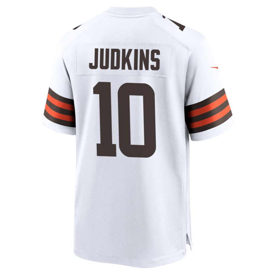 Custom #10 White CLE Football Shirt Top