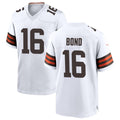 Custom #16 White CLE Football Shirt Top