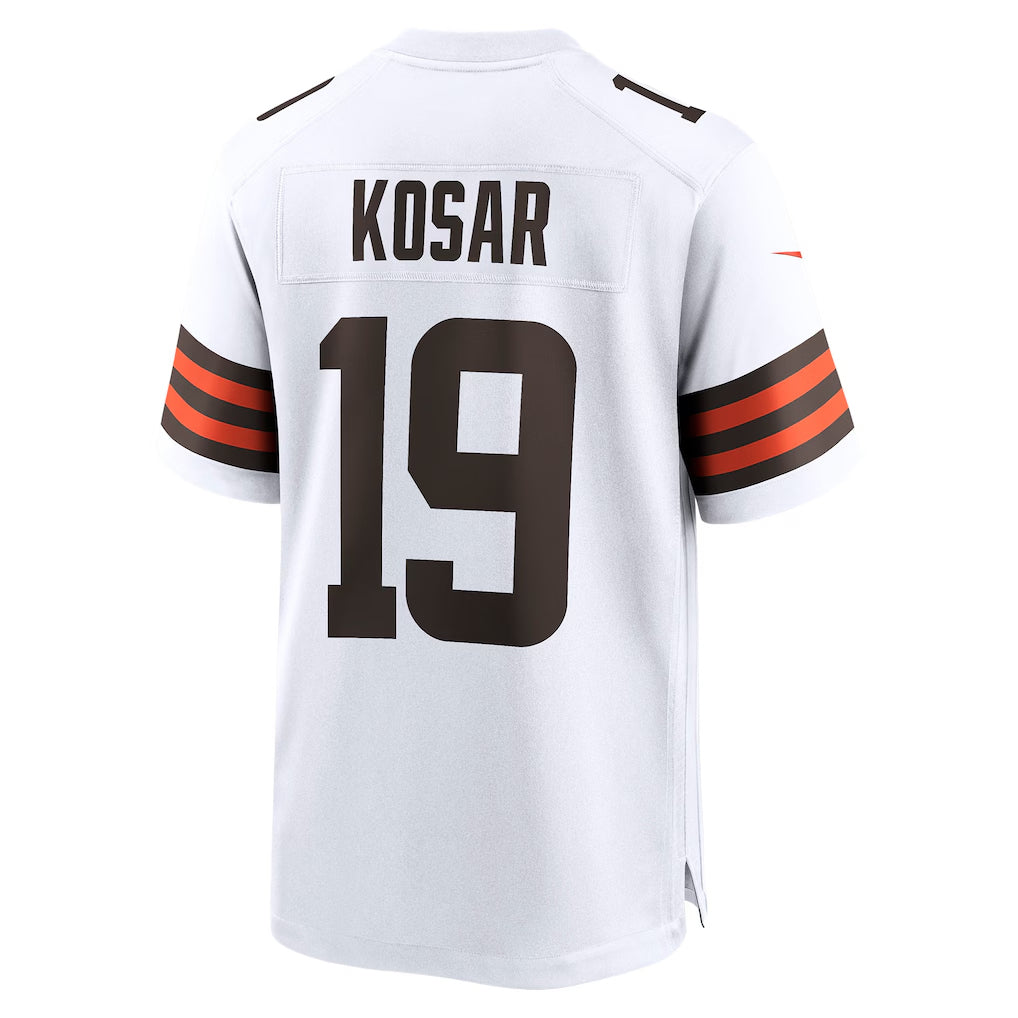 Custom #19 White CLE Football Shirt Top