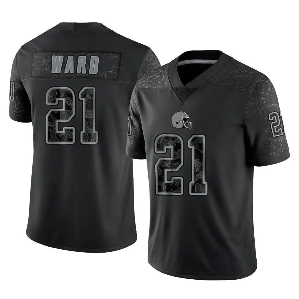 Custom #21 Black CLE Football Shirt Top
