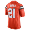 Custom #21 Orange CLE Football Shirt Top