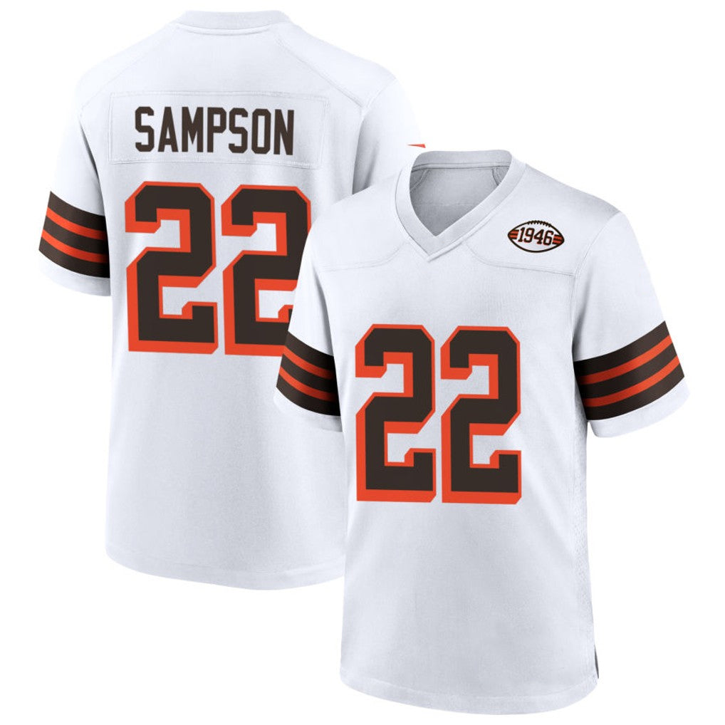 Custom #22 White 1946 CLE Football Shirt Top