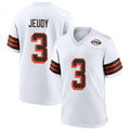 Custom #3 White CLE Football Shirt Top