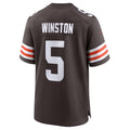 Custom #5 Brown CLE Football Shirt Top