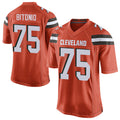 Custom #75 Orange CLE Football Shirt Top