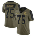 Custom #75 Olive CLE Football Shirt Top