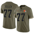 Custom #77 Olive CLE Football Shirt Top