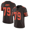 Custom #79 Brown CLE Football Shirt Top