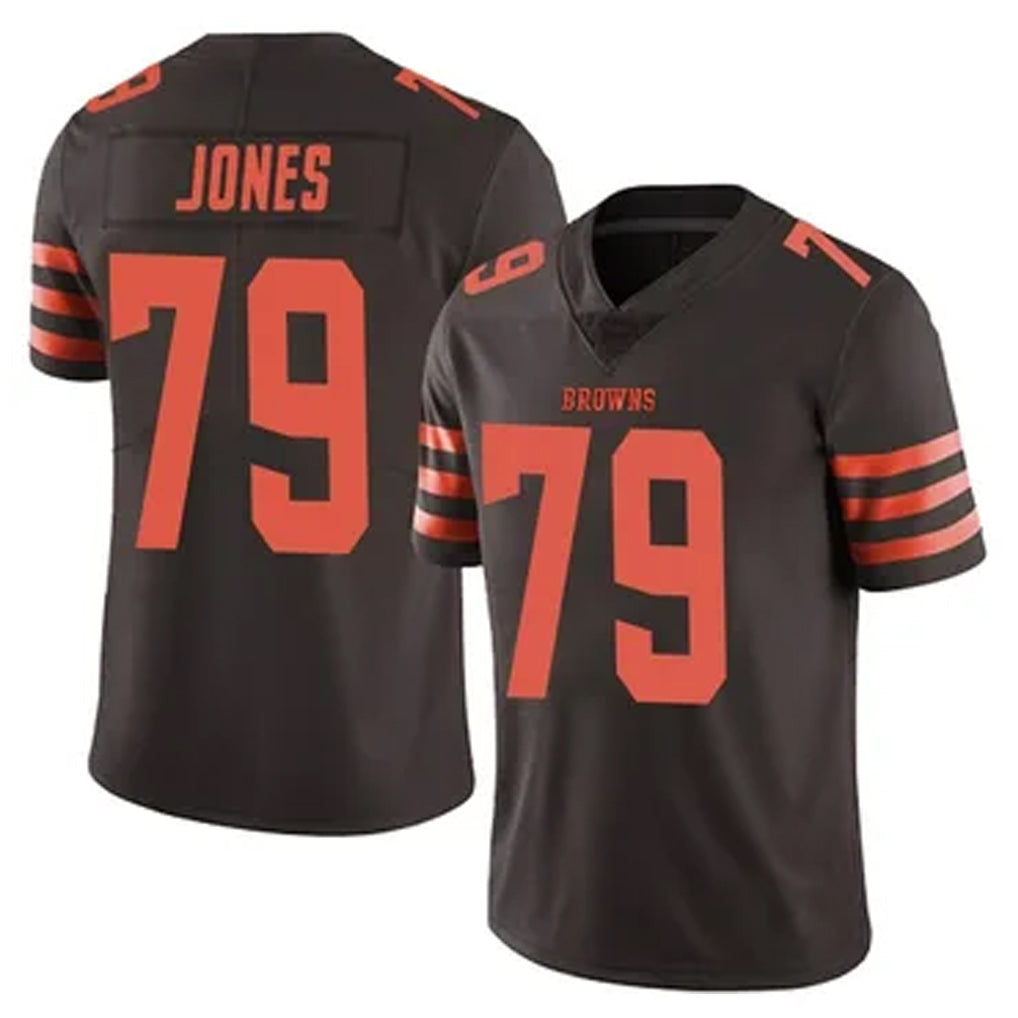 Custom #79 Brown CLE Football Shirt Top