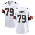 Custom #79 White CLE Football Shirt Top