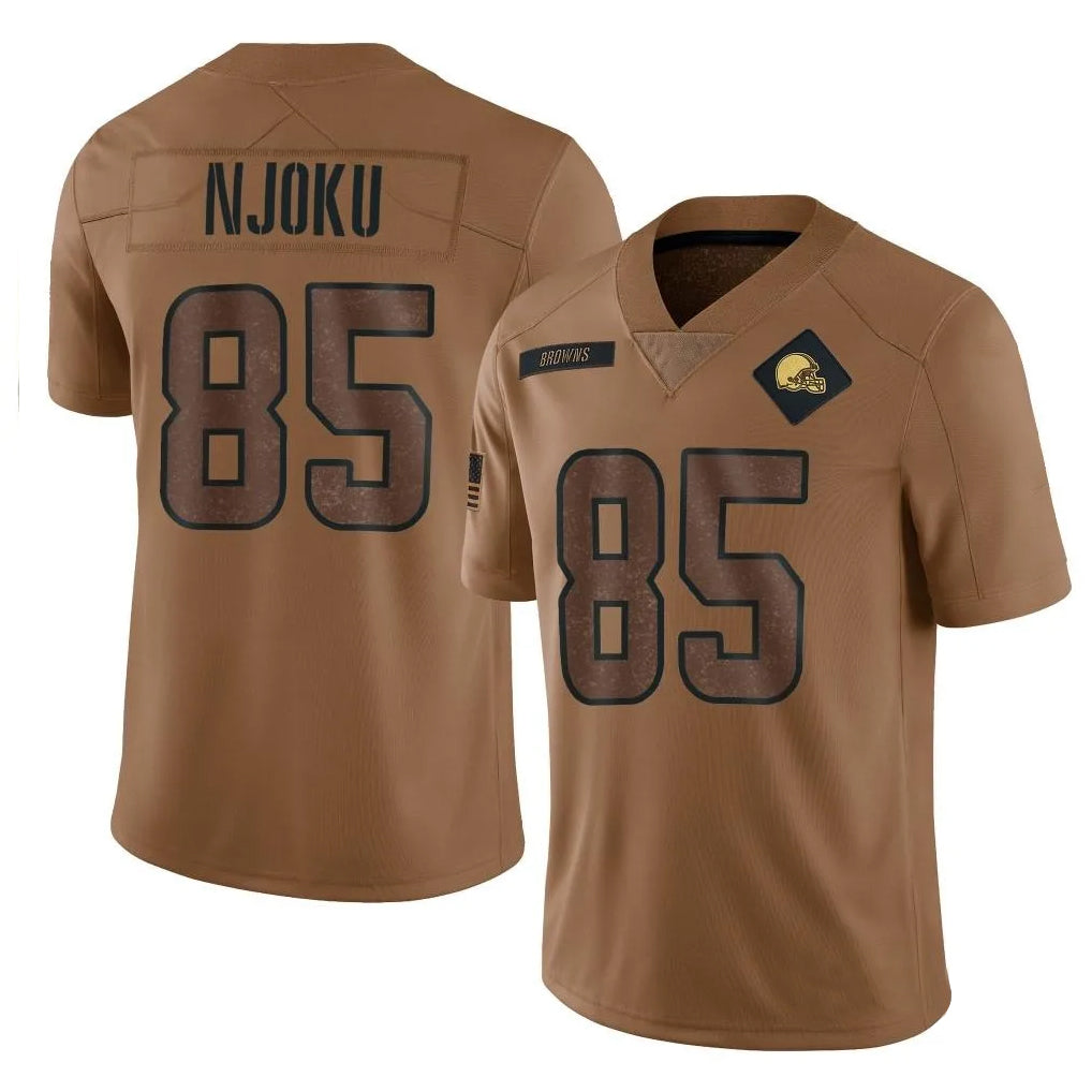 Custom #85 Brown CLE Football Shirt Top