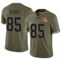 Custom #85 Olive CLE Football Shirt Top