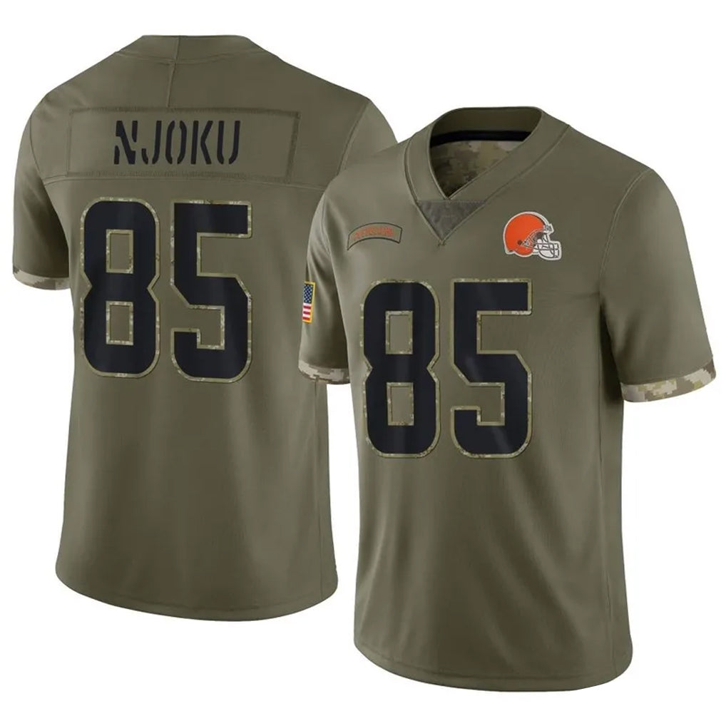 Custom #85 Olive CLE Football Shirt Top