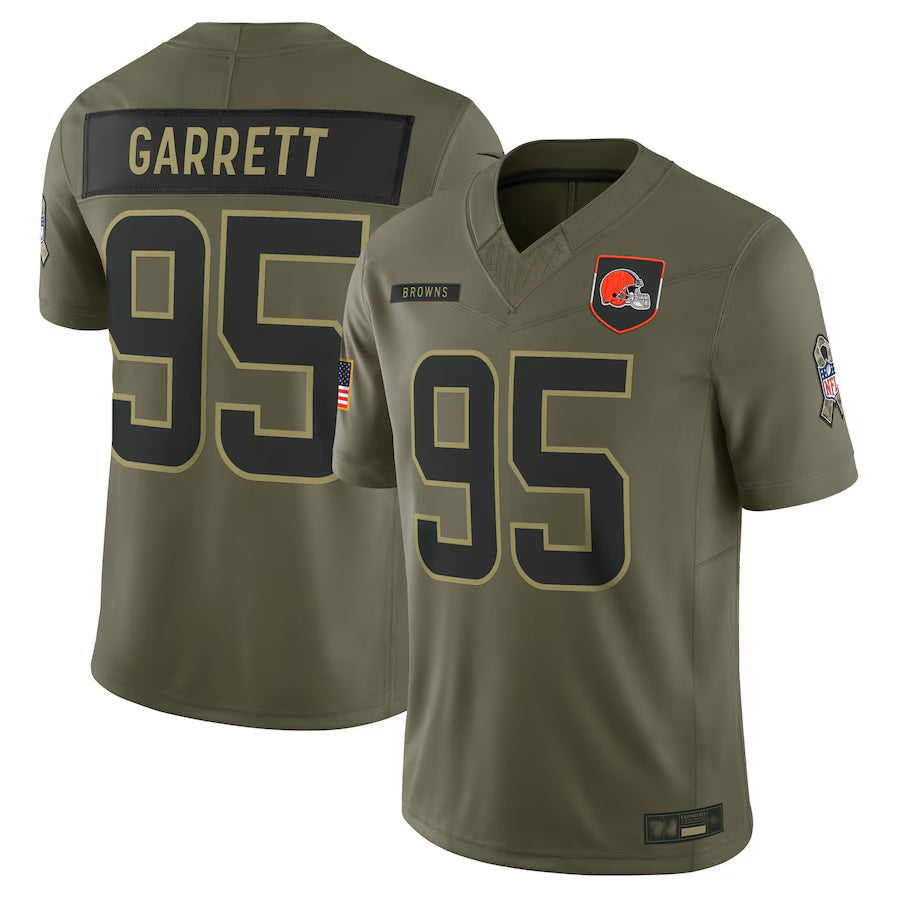 Custom #95 Olive CLE Football Shirt Top