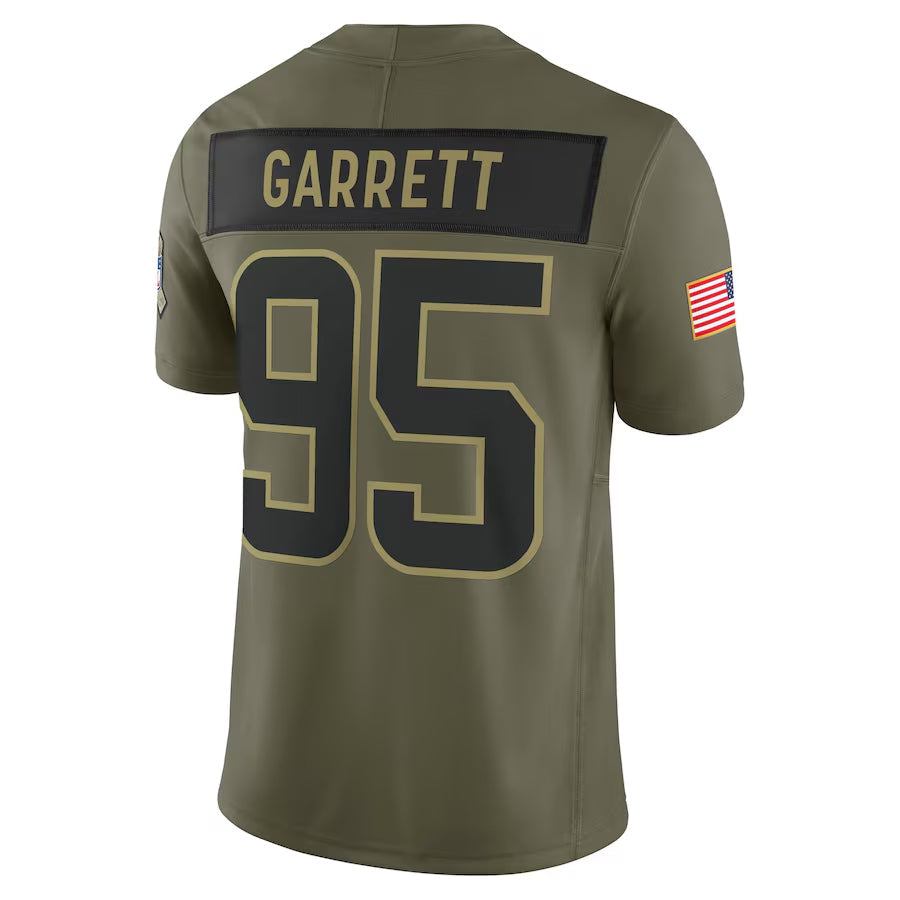 Custom #95 Olive CLE Football Shirt Top