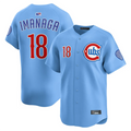 Custom #18 Light Blue CHC Baseball Shirt Top