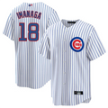 Custom #18 White CHC Baseball Shirt Top
