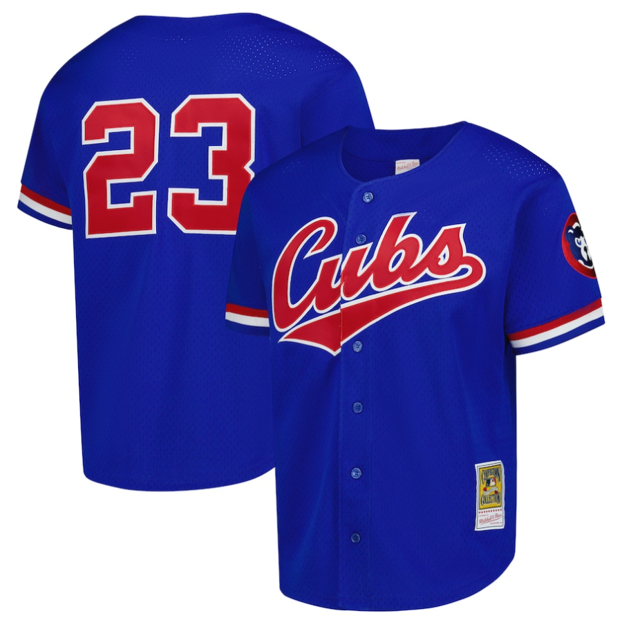 Custom #23 Royal Blue Throwback CHC Baseball Shirt Top