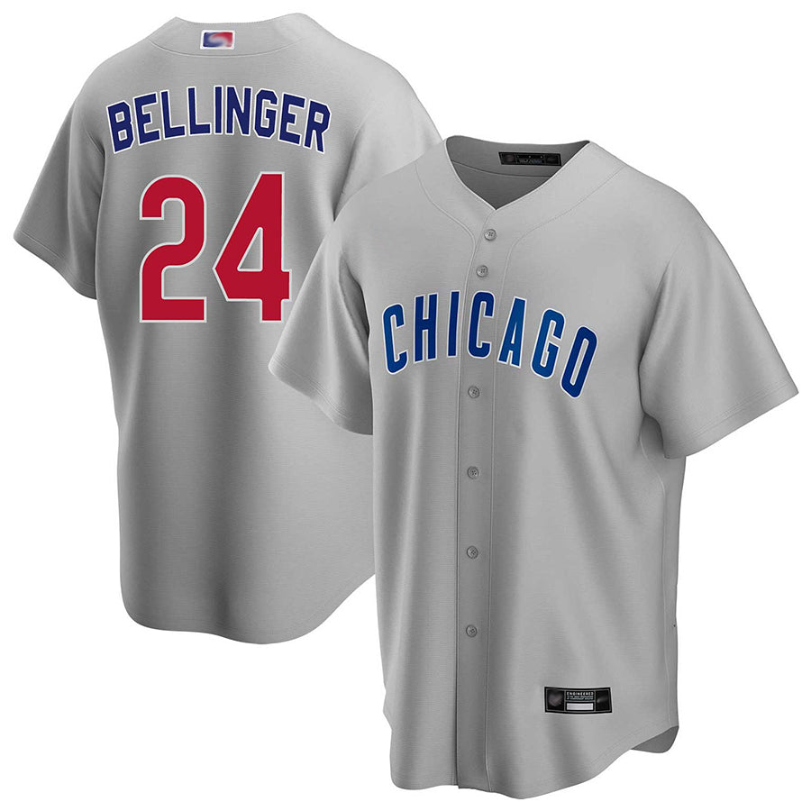 Custom #24 Gray CHC Baseball Shirt Top