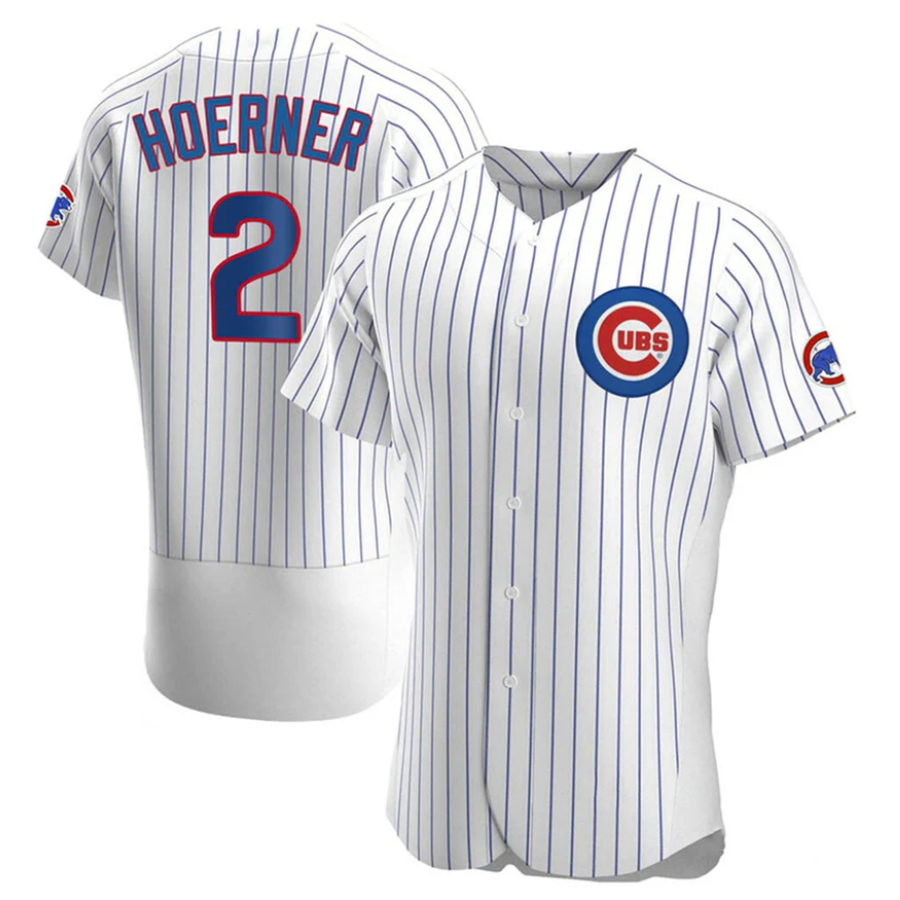 Custom #2 White CHC Baseball Shirt Top
