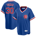 Custom #30 Blue Throwback CHC Baseball Shirt Top