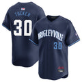 Custom #30 Navy City Connect CHC Baseball Shirt Top