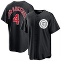 Custom #4 Black CHC Baseball Shirt Top