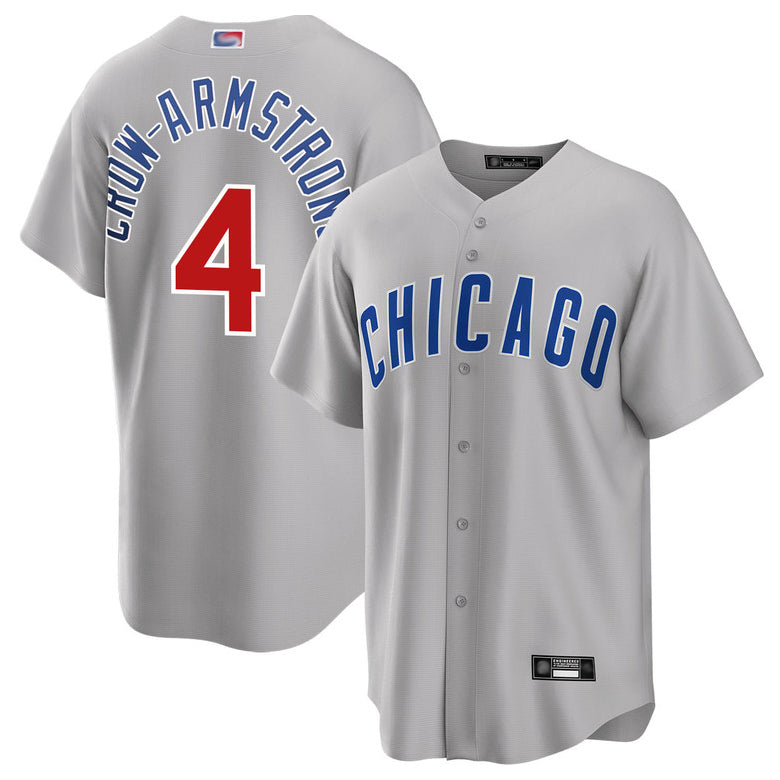 Custom #4 Gray CHC Baseball Shirt Top