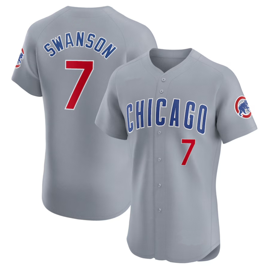 Custom #7 Gray CHC Baseball Shirt Top