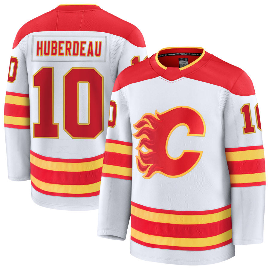 Custom #10 White CGY Hockey Shirt Top