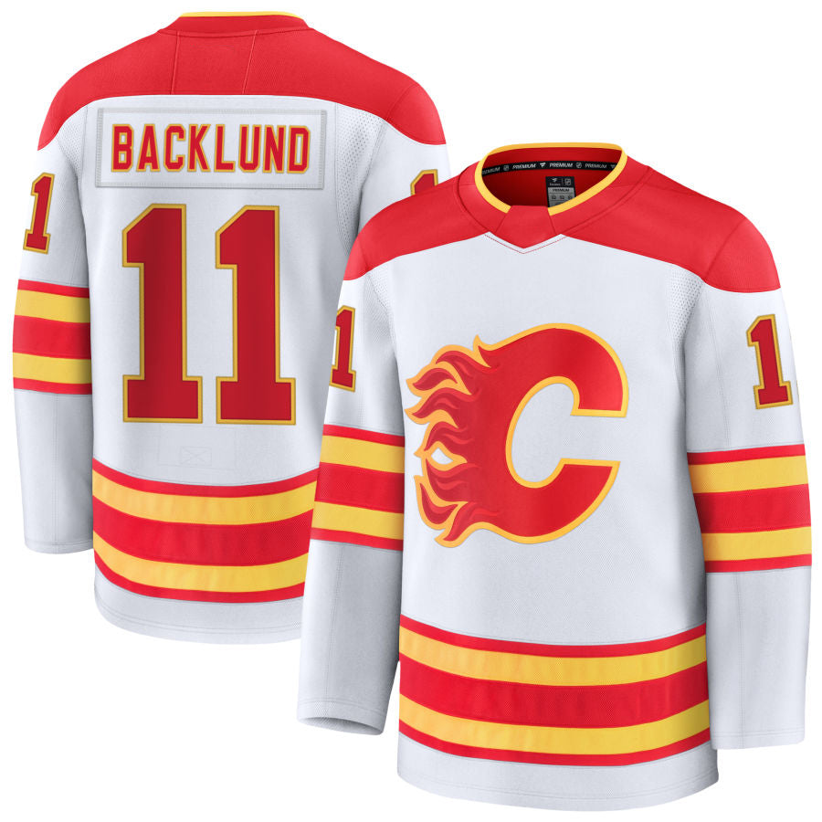 Custom #11 White CGY Hockey Shirt Top