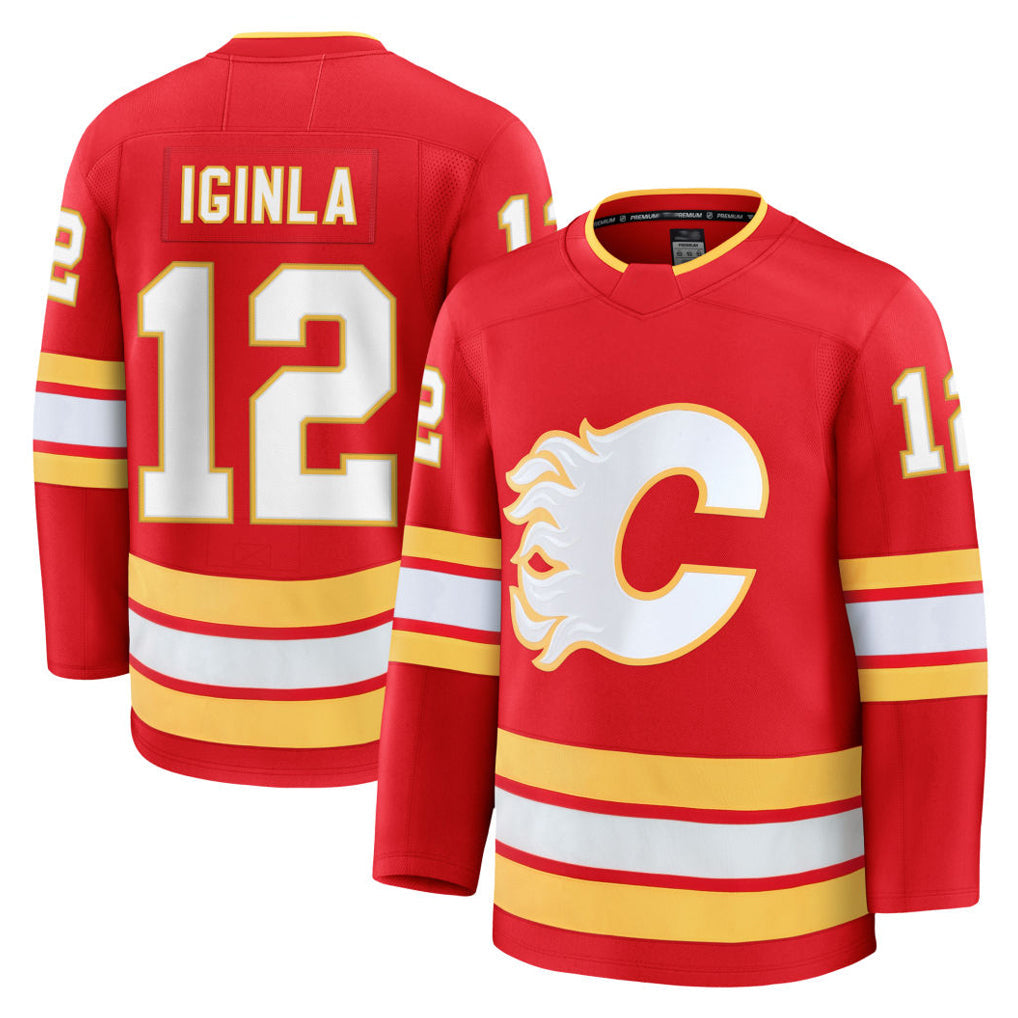 Custom #12 Red CGY Hockey Shirt Top