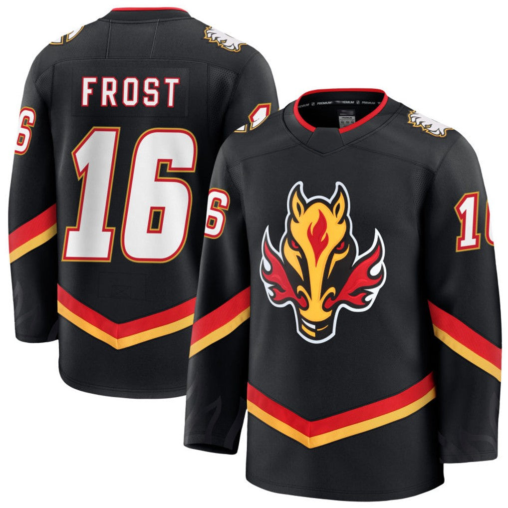 Custom #16 Black CGY Hockey Shirt Top