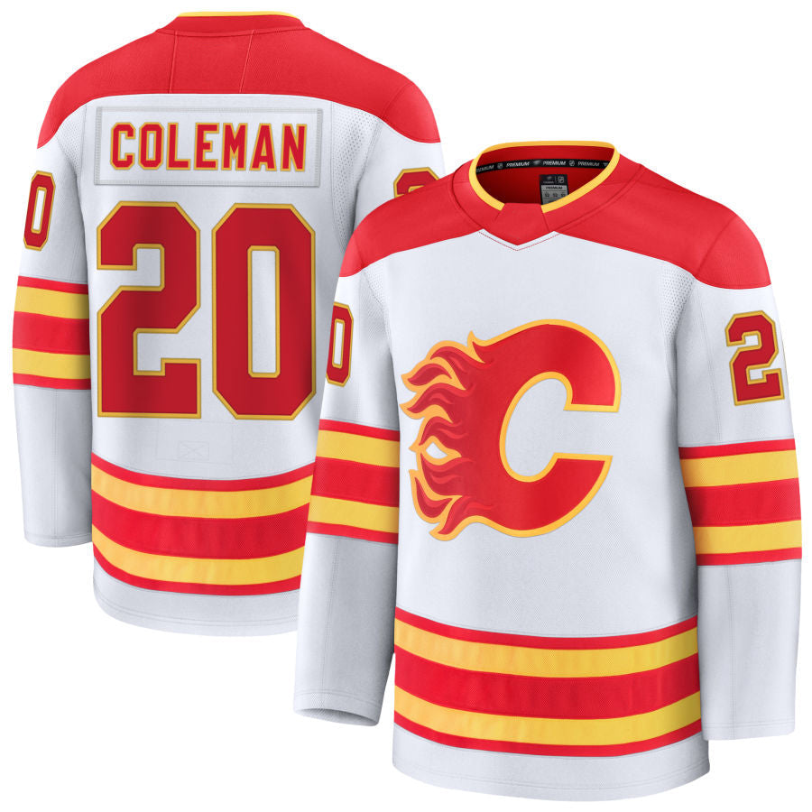 Custom #20 White CGY Hockey Shirt Top