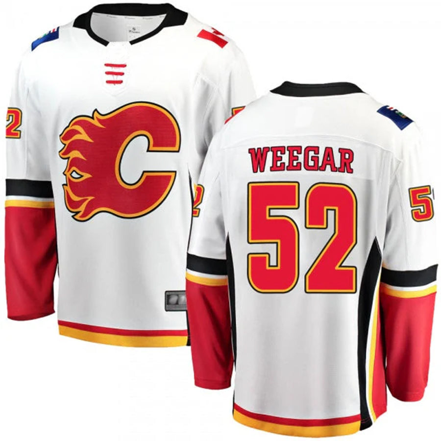 Custom #52 White CGY Hockey Shirt Top