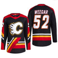 Custom #52 Black Retro CGY Hockey Shirt Top