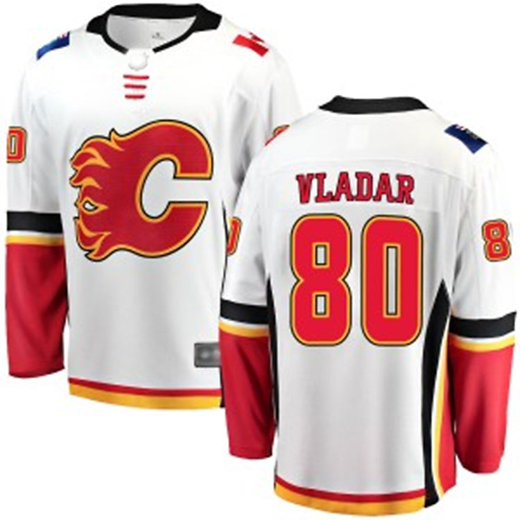 Custom #80 White CGY Hockey Shirt Top