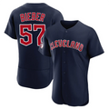 Custom #57 Gray CLE Baseball Shirt Top