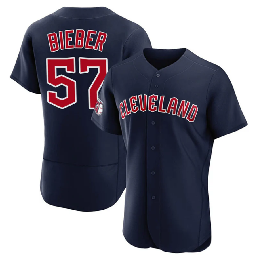 Custom #57 Gray CLE Baseball Shirt Top