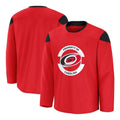 C.Hurricanes Supporters Home Practice Jersey - Red Stitched American Hockey Jerseys