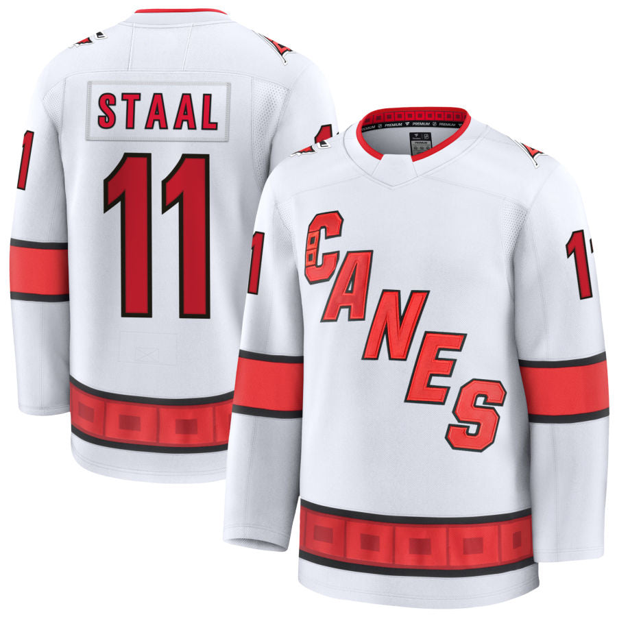 Custom #11 White CAR Hockey Shirt Top