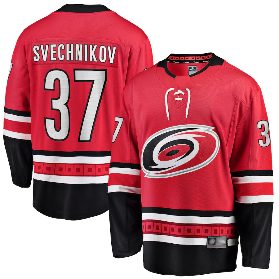Custom #37 Red CAR Hockey Shirt Top